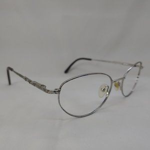 REMBRAND Eyeglass Frames Metal Oval Full Rim Shanghai Blueberry Purple Silver